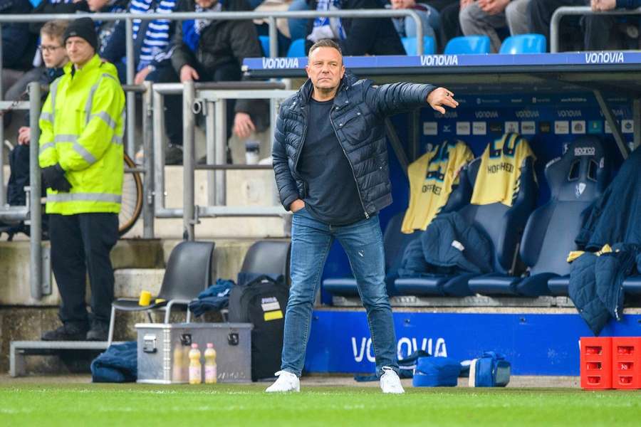 Breitenreiter bei seinem letzten Einsatz als TSG-Trainer