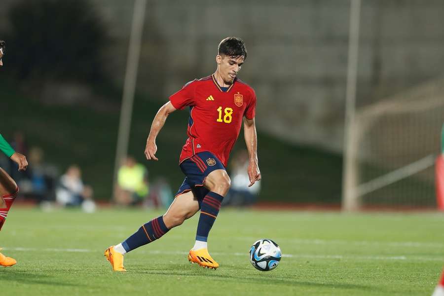 Gabri Veiga în tricoul naționalei U21 a Spaniei
