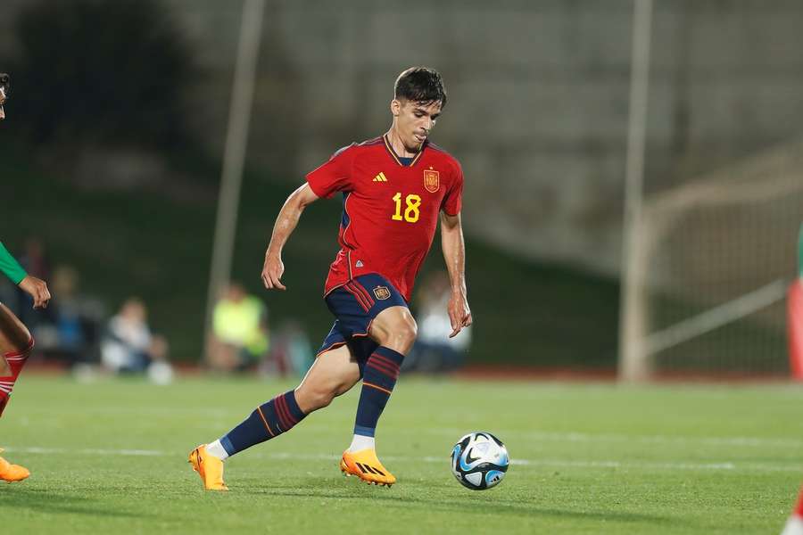Gabri Veiga în tricoul naționalei U21 a Spaniei Gabri Veiga în tricoul naționalei U21 a Spaniei
