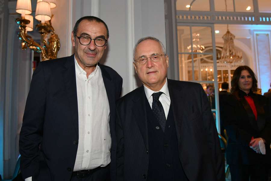 Maurizio Sarri e Claudio Lotito