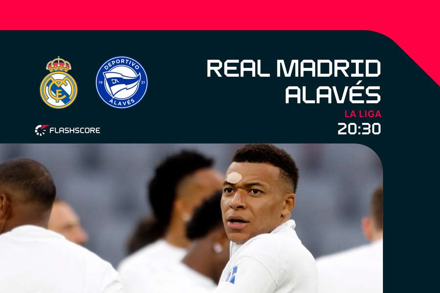 Kylian Mbappé em ação pelo Real Madrid