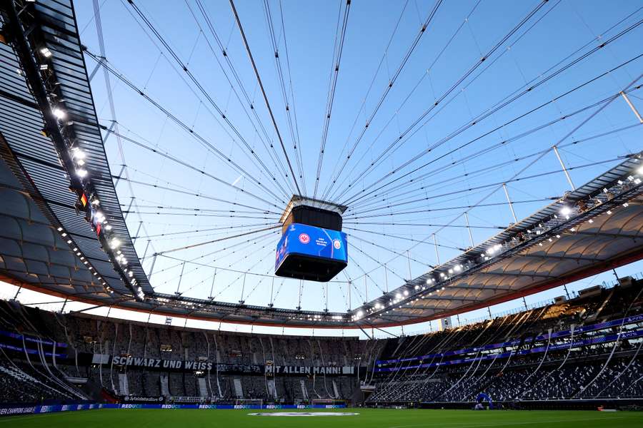 A general view inside the Frankfurt Stadion last month A general view inside the Frankfurt Stadion last month