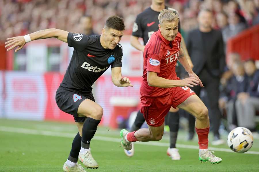 Graovac în meciul cu Aberdeen