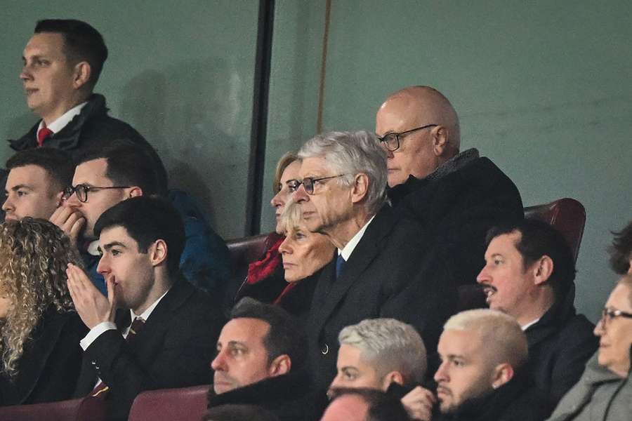 Arsène Wenger ce lundi 26 décembre dans les tribunes de l'Emirates.