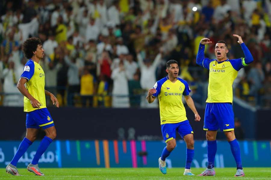 Cristiano Ronaldo marcou na reviravolta do Al Nassr (2-1) com o Abha