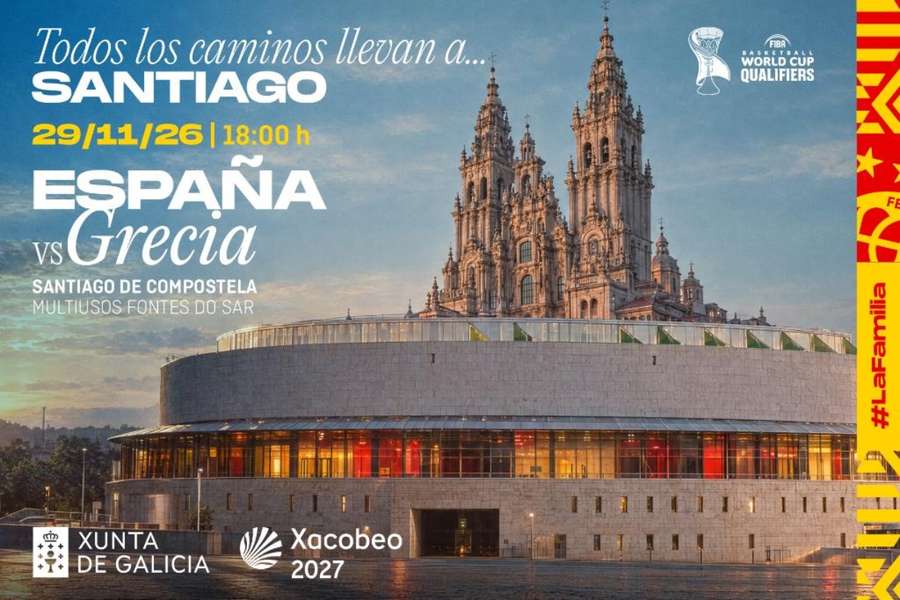 España se enfrentará a Grecia en Santiago España se enfrentará a Grecia en Santiago