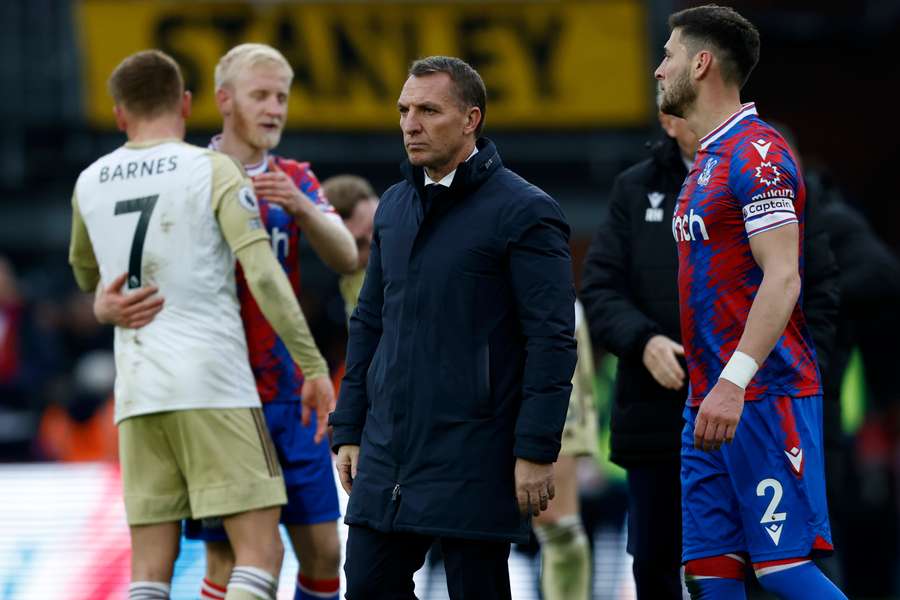 Brendan Rodgers' last game for Leicester was their 2-1 defeat to Crystal Palace