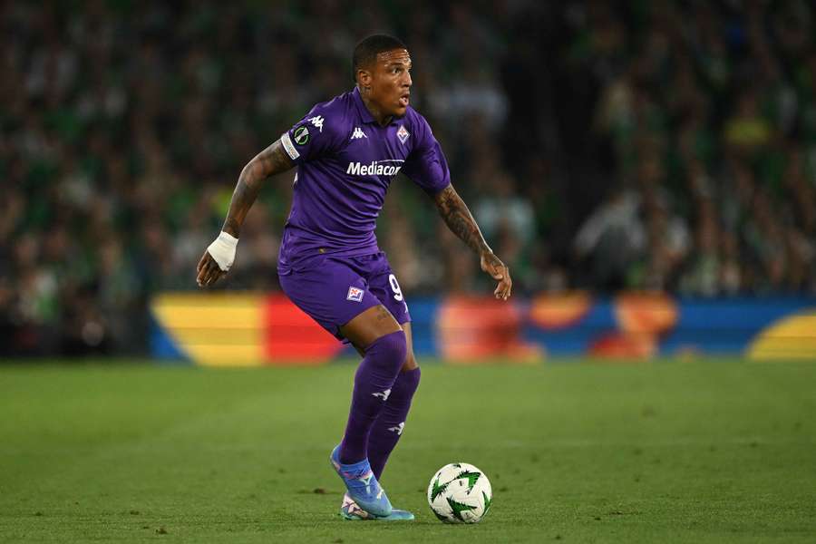 Michael Folorunsho con la Fiorentina