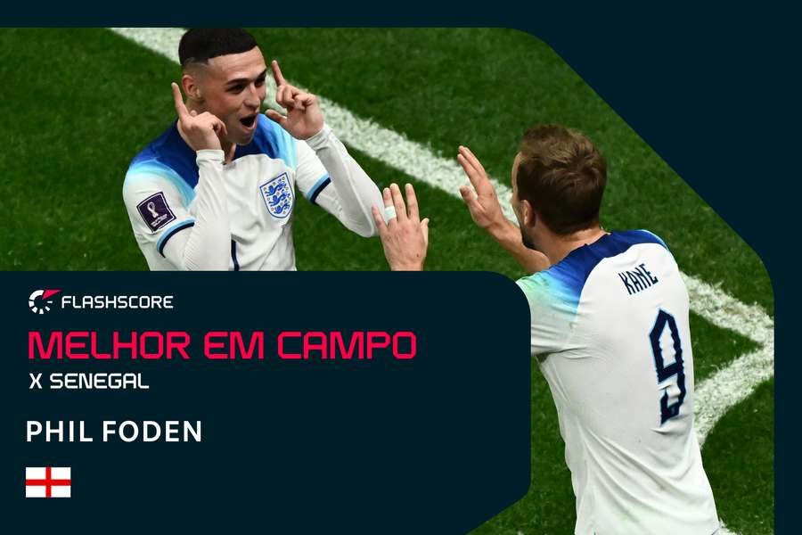 Foden deu duas assistências e foi fundamental para vitória inglesa