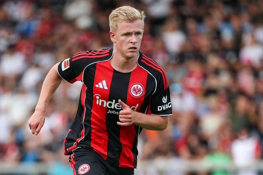 Jonathan Burkardt im SGE-Trikot