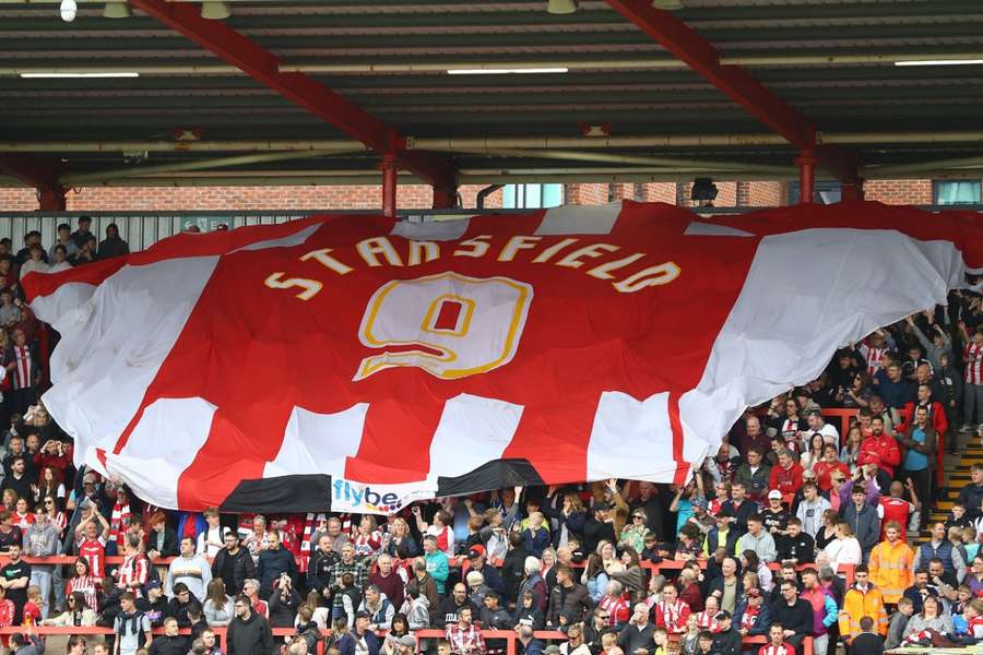 Exeter fans' tribute to Adam Stansfield