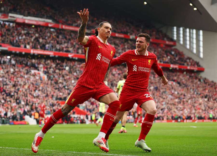 Darwin Núñez voltou a marcar pelo Liverpool, seu quinto gol na temporada Darwin Núñez voltou a marcar pelo Liverpool, seu quinto gol na temporada