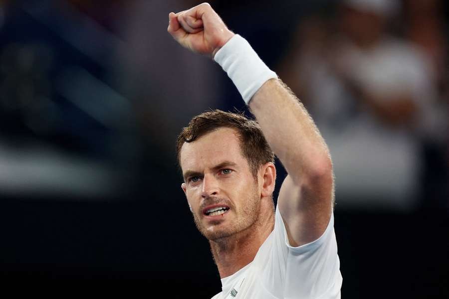 Murray celebrates his incredible triumph