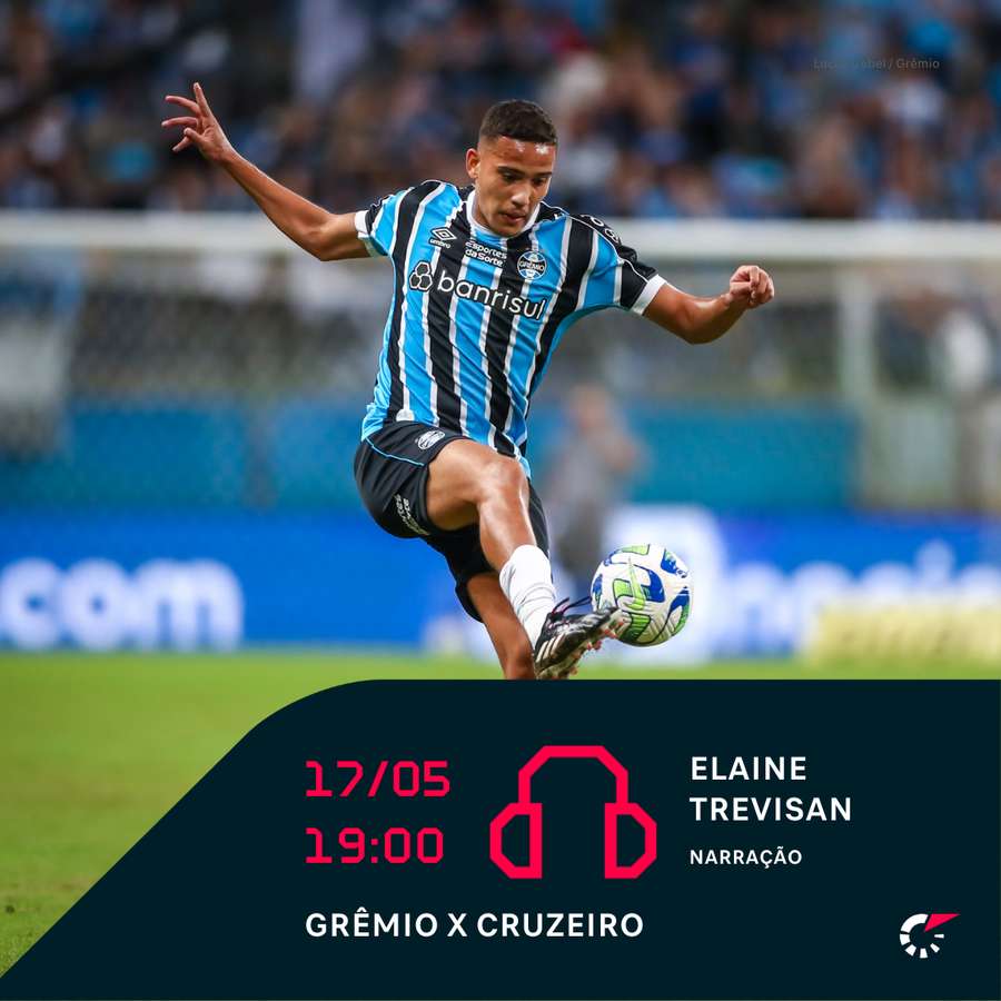 Grêmio x Cruzeiro terá a narração de Elaine Trevisan