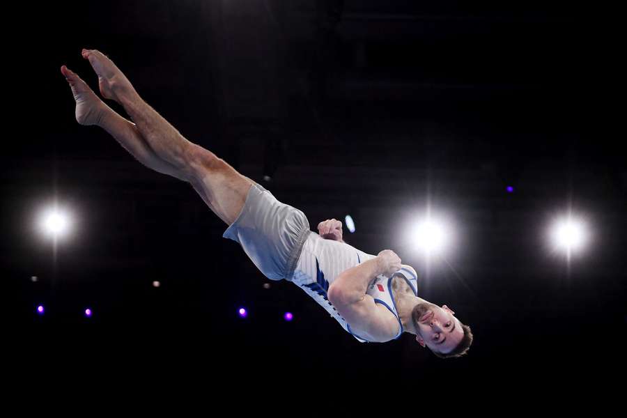 Israeli gymnast Artem Dolgopyat pictured competing in the Floor Exercise Final at the World Championship in 2019 Israeli gymnast Artem Dolgopyat pictured competing in the Floor Exercise Final at the World Championship in 2019