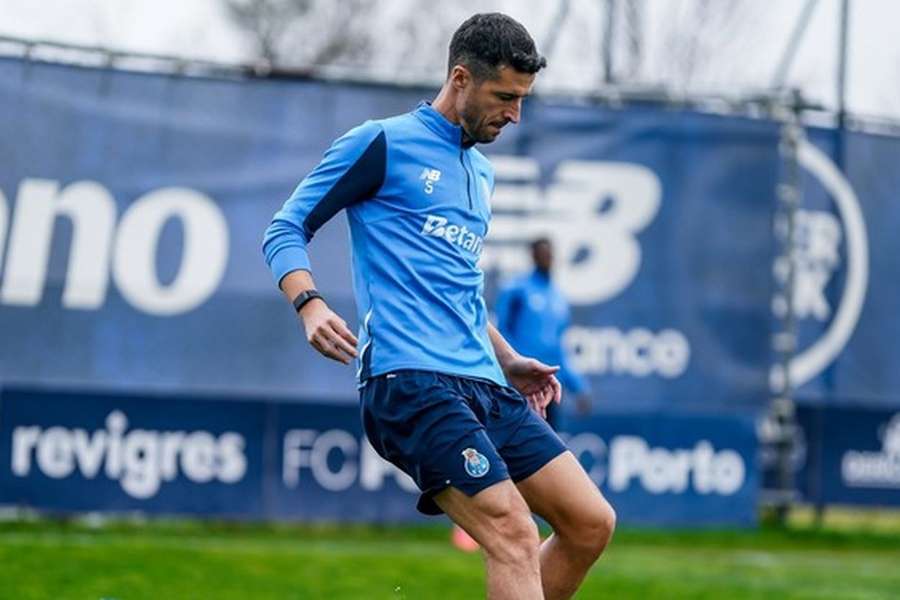 Marcano no treino do FC Porto