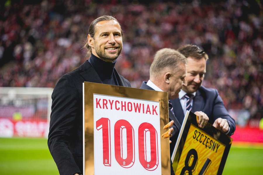 Grzegorz Krychowiak podczas pożegnania z reprezentacją Polski Grzegorz Krychowiak podczas pożegnania z reprezentacją Polski