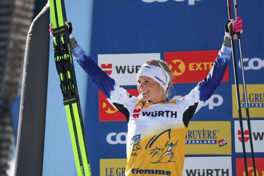Tour de Ski-Gesamtsiegerin Frida Karlsson (Schweden)