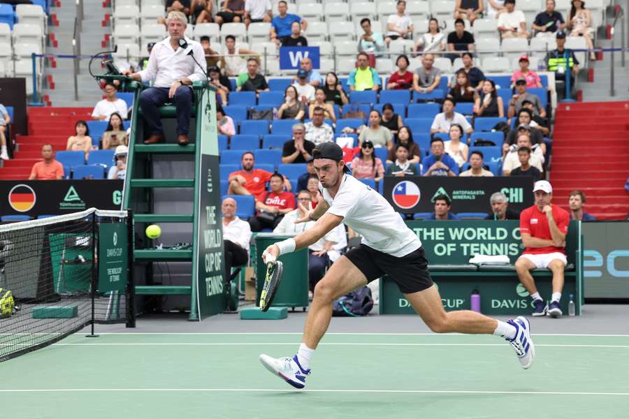 Maximilian Marterer präsentiert sich beim Davis Cup in Zhuhai in Topform.