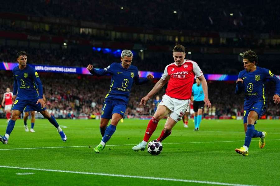 Arsenal's Viktor Gyokeres in action against Atletico Madrid Arsenal's Viktor Gyokeres in action against Atletico Madrid