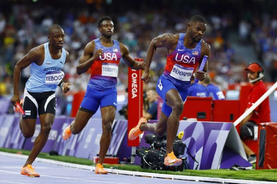 The men's USA team in action