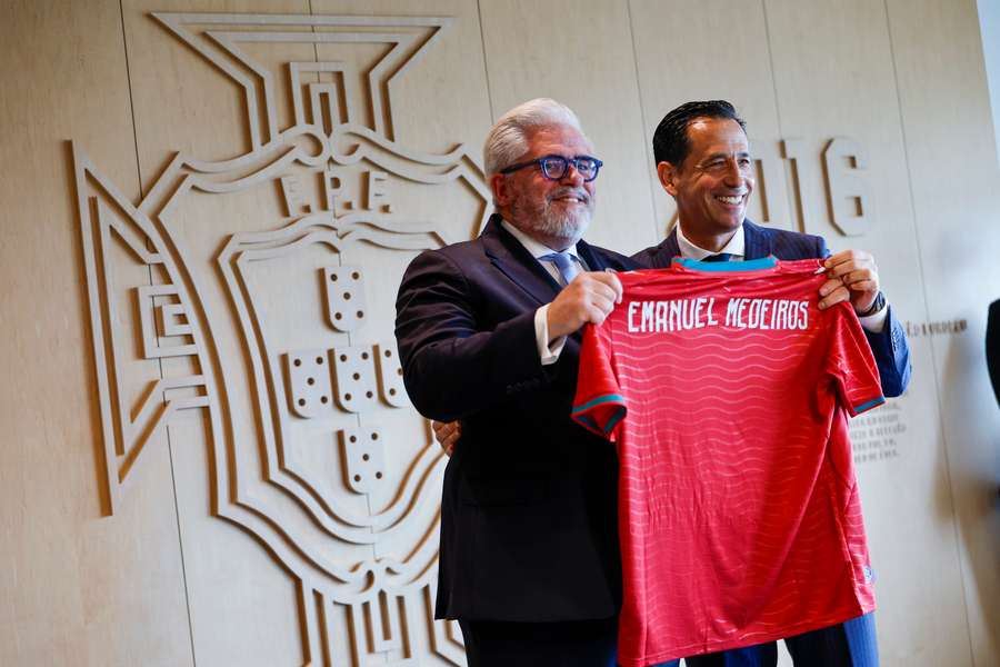 Emanuel Medeiros com Pedro Proença