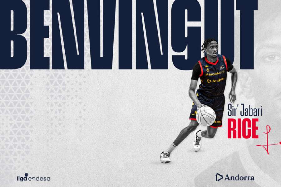 Sir' Jabari Rice, nuevo jugador del MoraBanc Andorra
