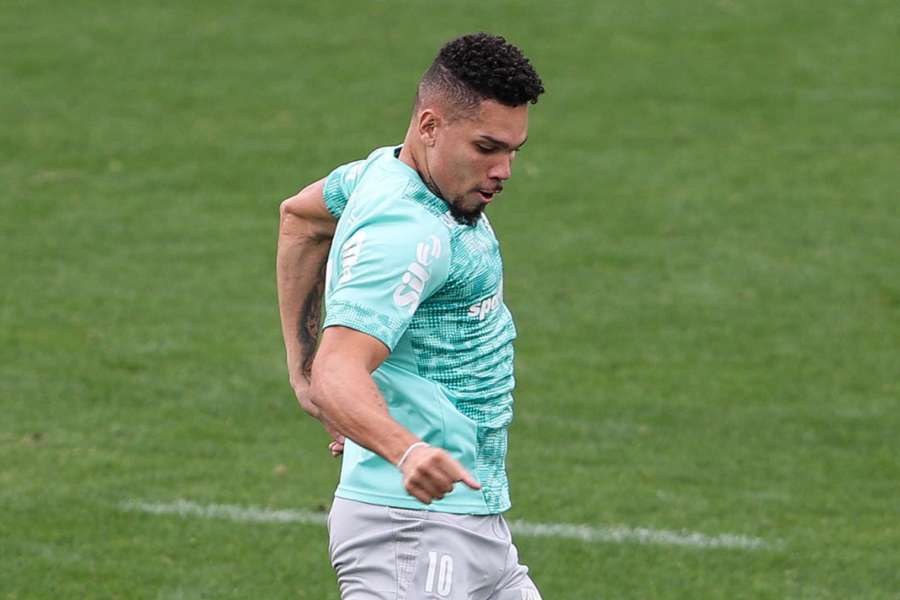 Paulinho treina com a equipa do Palmeiras Paulinho treina com a equipa do Palmeiras