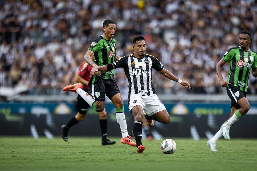 O Atlético-MG controlou o ritmo da partida
