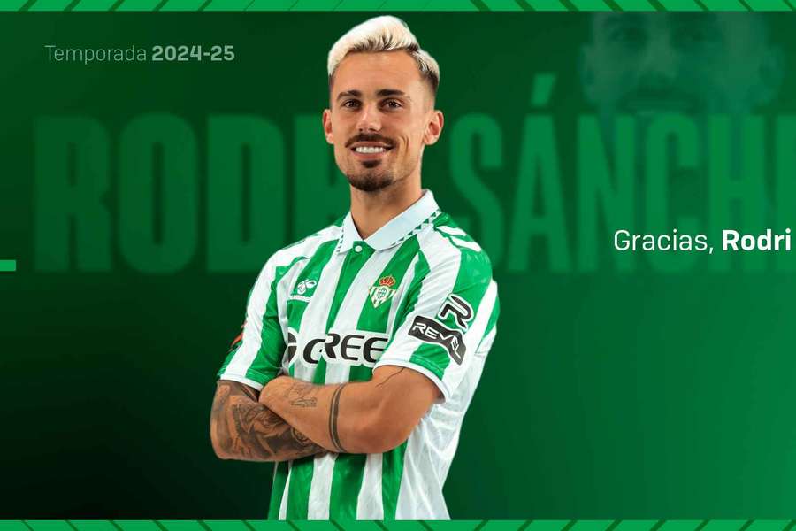 Rodri ya no es jugador del Betis