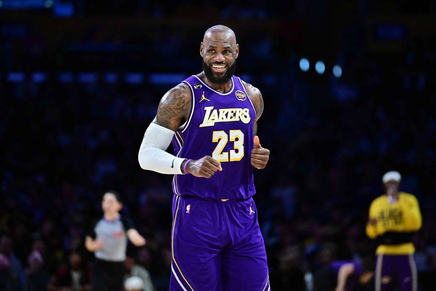 LeBron James in action with the Los Angeles Lakers.