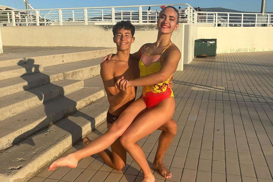 A dupla portuguesa Margarida Castro e Rodrigo Carvalho