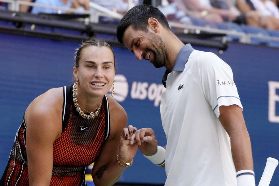 Sabalenka et Djokovic ce mardi. Sabalenka et Djokovic ce mardi.