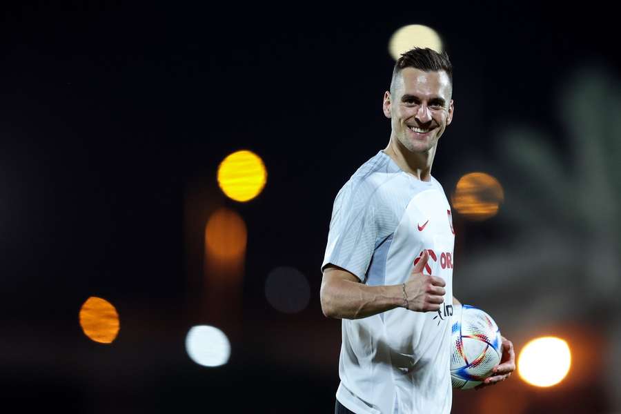 Arkadiusz Milik sous les couleurs de la Pologne.