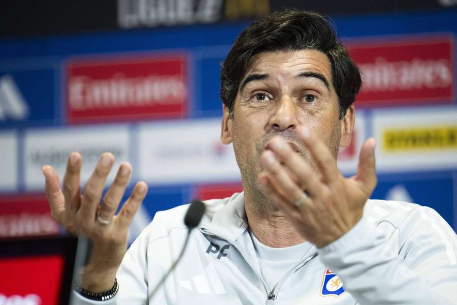 Paulo Fonseca en conférence de presse.