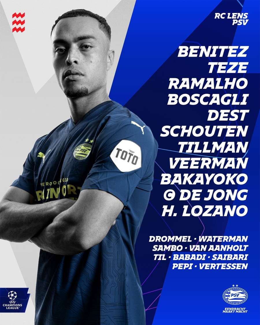 Opstelling PSV