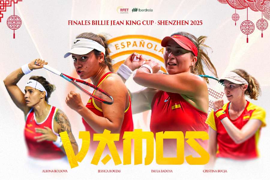 La selección española que jugará las finales de la Billie Jean King Cup