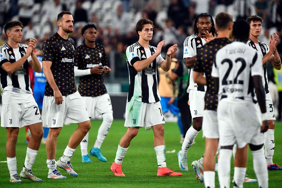 Juventus players after the match