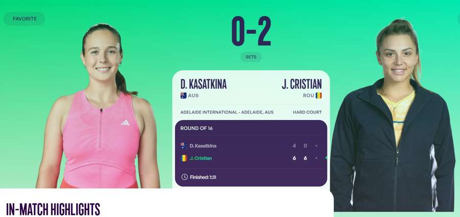 Cristian vs. Kasatkina