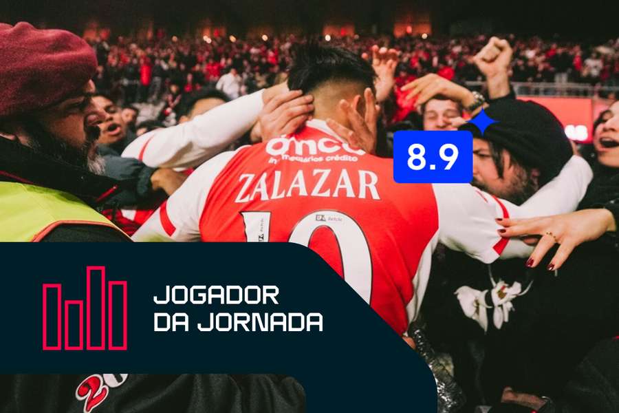 Zalazar em destaque no SC Braga Zalazar em destaque no SC Braga
