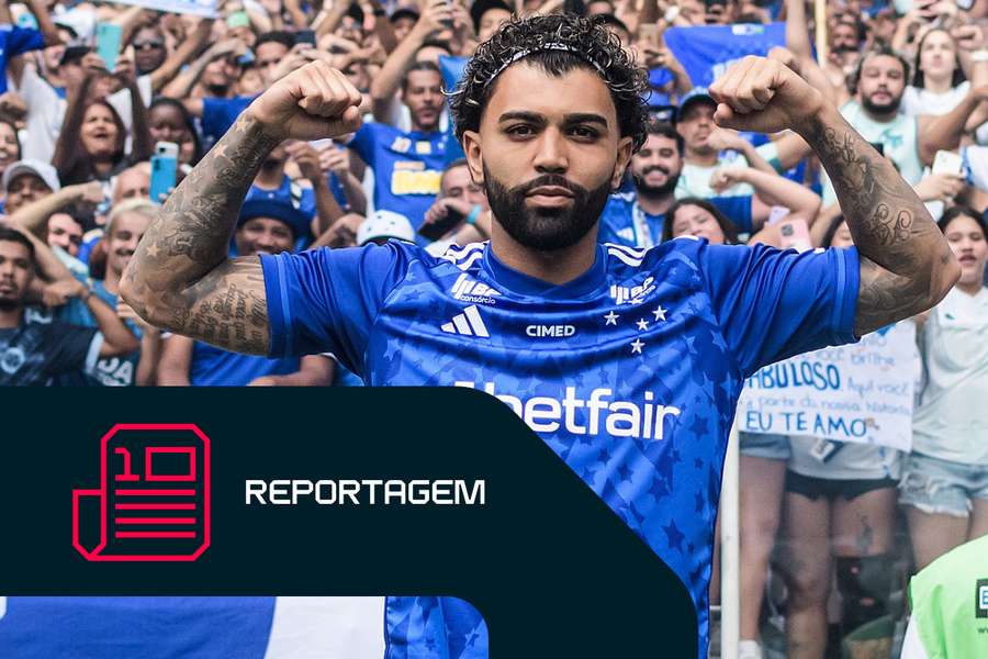 Gabigol foi apresentado em grande festa no Mineirão