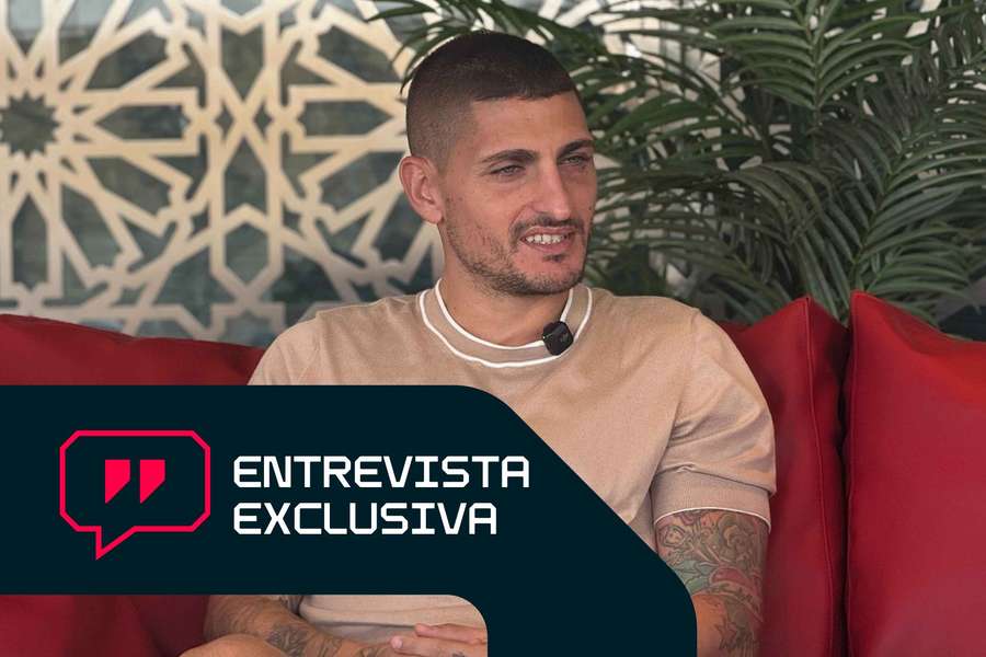 Verratti durante a entrevista ao Flashscore Verratti durante a entrevista ao Flashscore