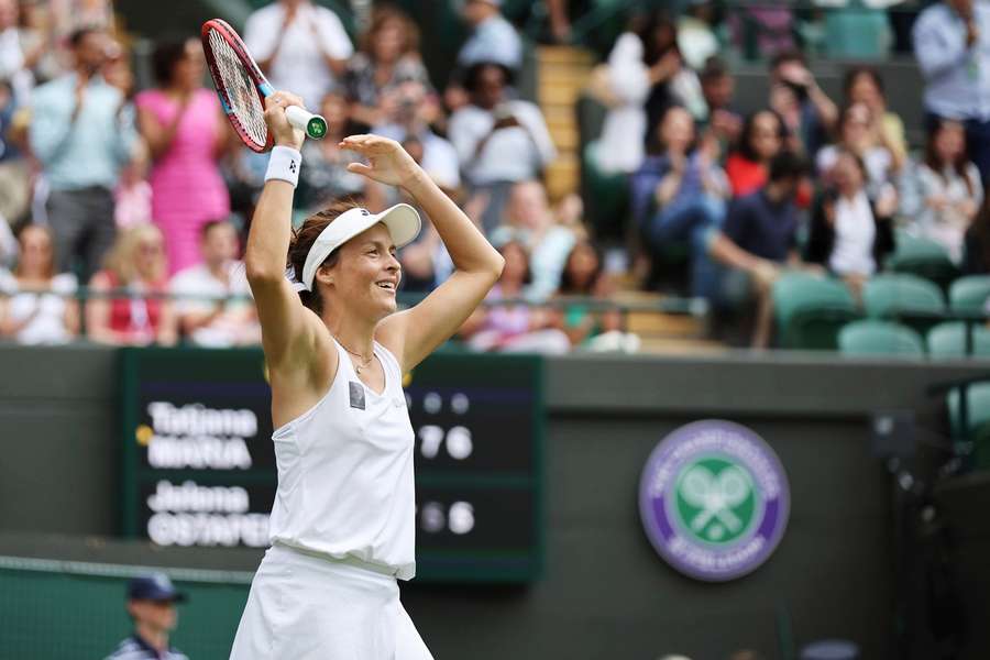 Tatjana Mariaová v osmifinále vyřadila Lotyšku Jelenu Ostapenkovou. 