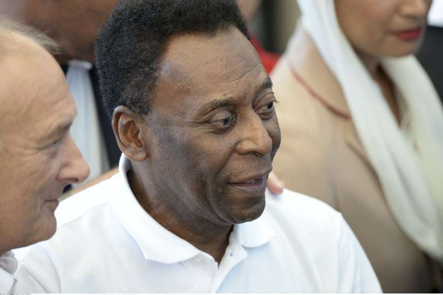 Pelé ved VM i Brasilien i 2014.