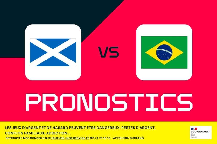 Écosse - Brésil : pronostics CDM, meilleurs paris et cotes (3e journée) Écosse - Brésil : pronostics CDM, meilleurs paris et cotes (3e journée)