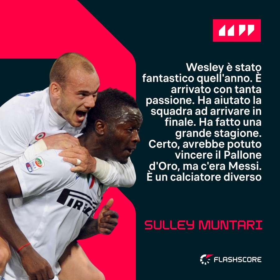 Muntari sul 2010 di Sneijder