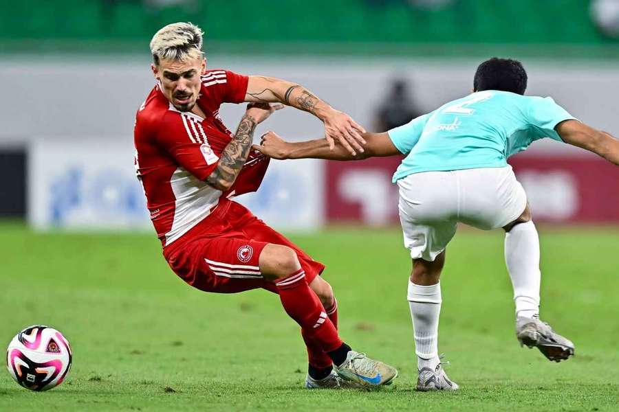 Rodri, durante un partido de la QSL.