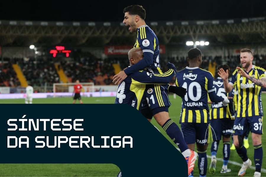 Fenerbahçe manteve a sua invencibilidade e reduziu a distância para o topo da Super Liga