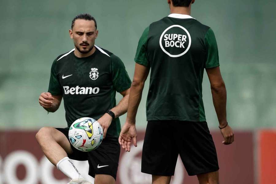Kochorashvili no treino do Sporting
