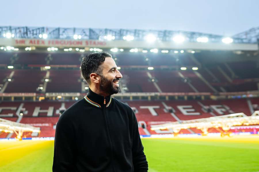 Ruben Amorim em Old Trafford